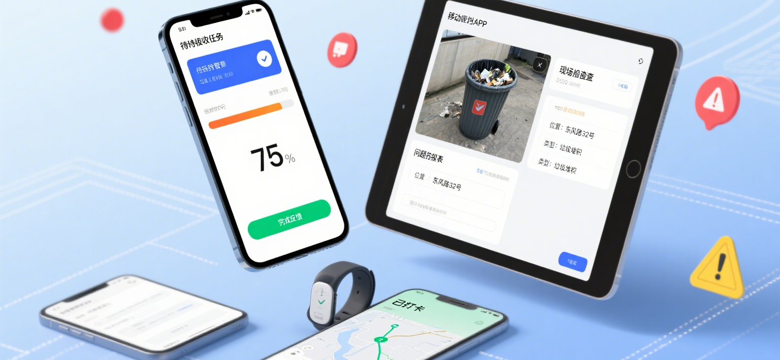 移动作业APP界面