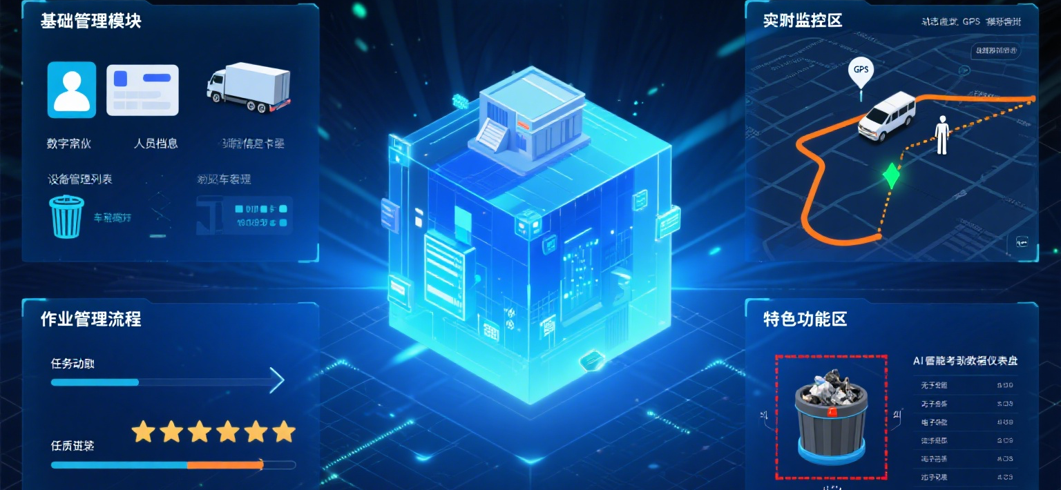 智慧环卫云平台界面